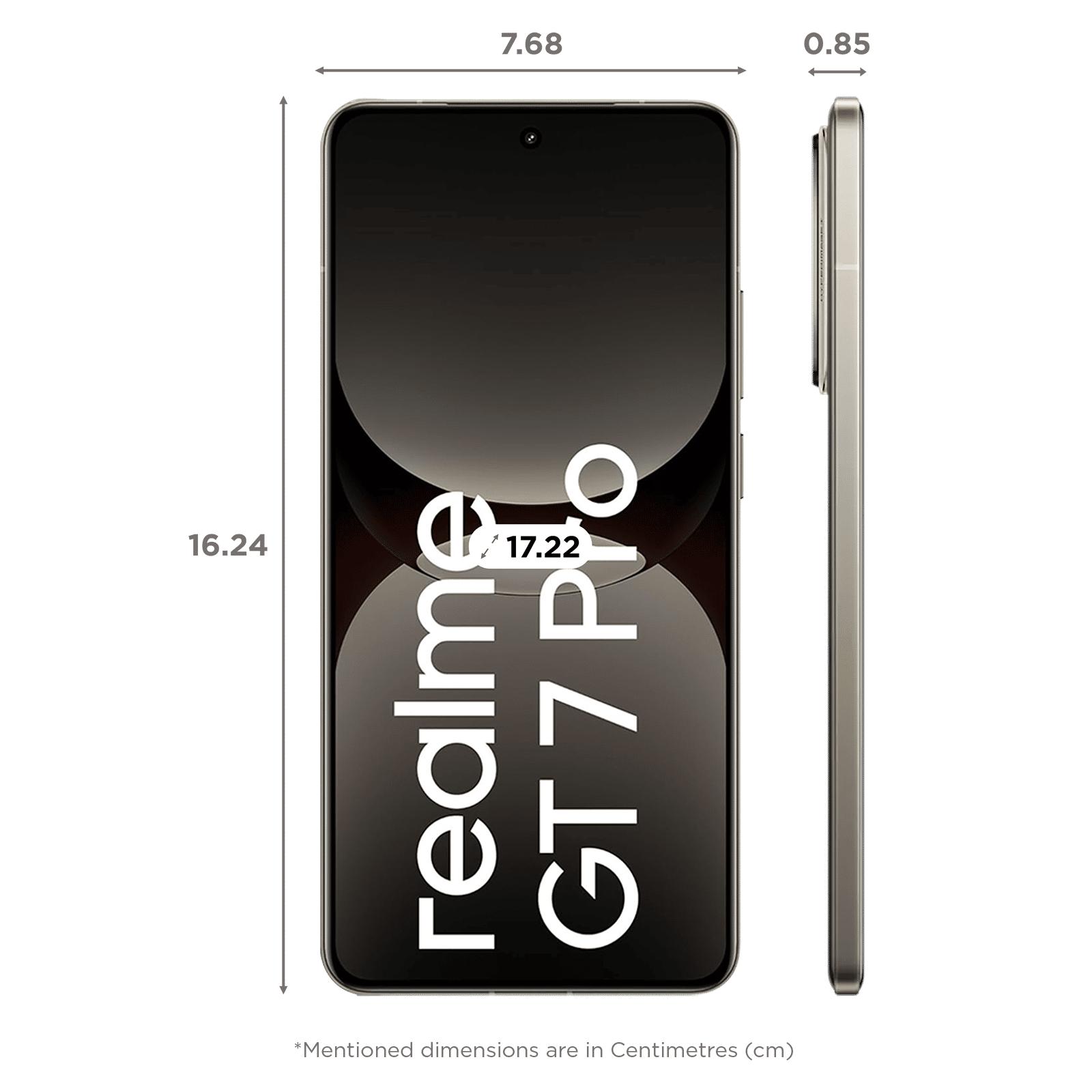 Buy realme GT 7 Pro 5G (12GB RAM, 256GB, Galaxy Grey) Online - Croma